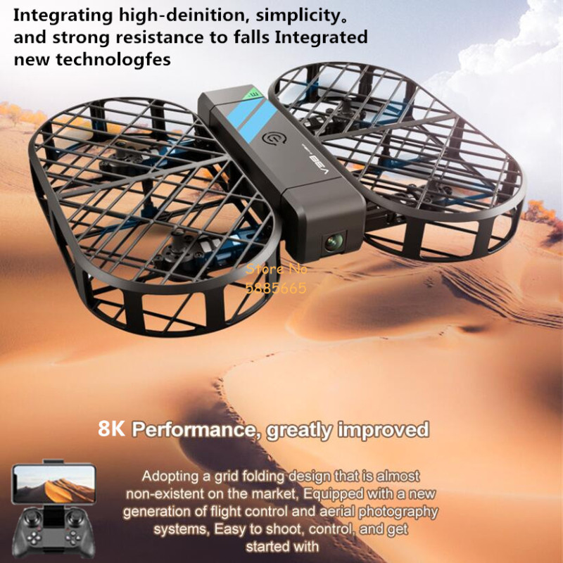 Drone Cinematic - 8K HD Camera 360° Protection Optical